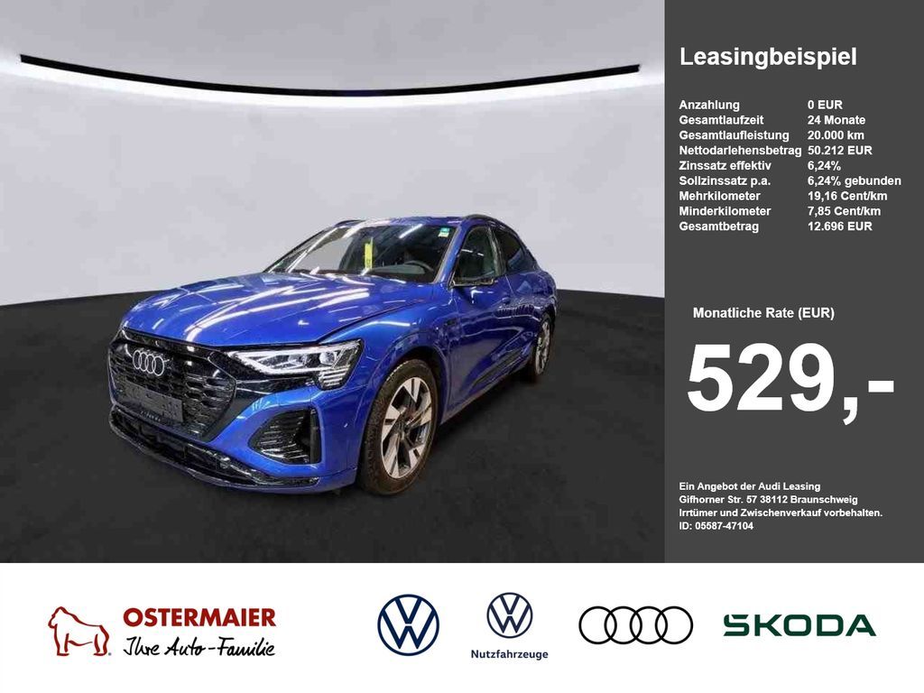 Audi Q8 e-tron Sportback S-LINE 55 QUATTRO 408PS. MAT Leasing