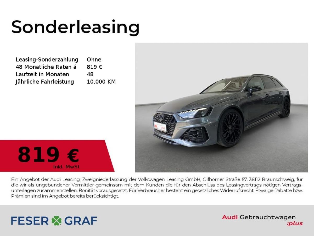 Audi RS4 Avant RS-AGA B&O Matrix Keyless 360° Memory Leasing
