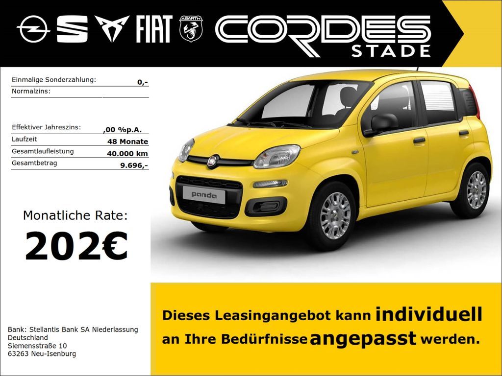 Fiat Pandina 1.0 Hybrid 48kW (65PS) Manuell ICON Musi Leasing
