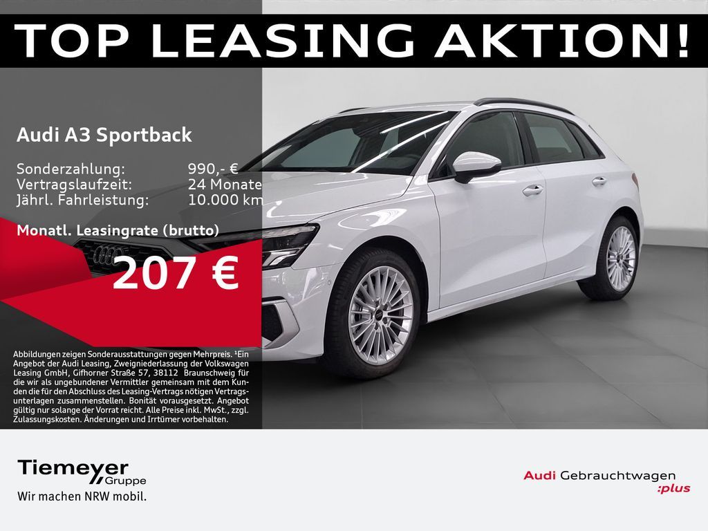 Audi A3 Sportback 30 TFSI ADVANCED LED SPORTSITZE NAV Leasing