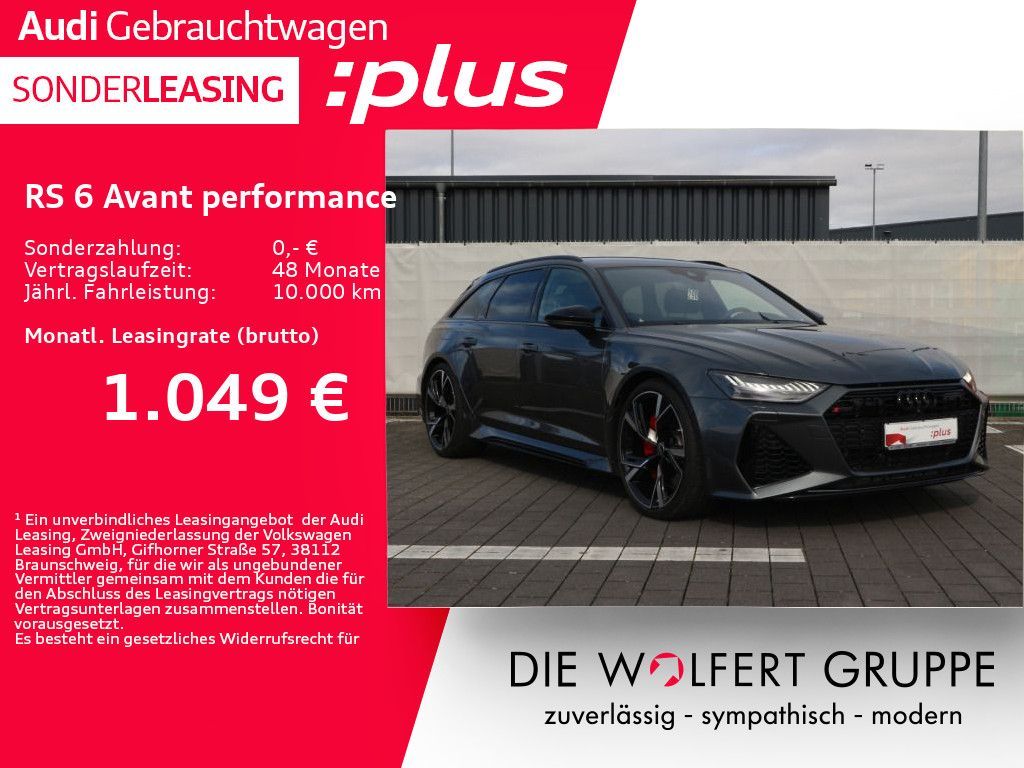 Audi RS 6 Avant performance 280KM/H*RS-SPORTAGA*STHZ Leasing
