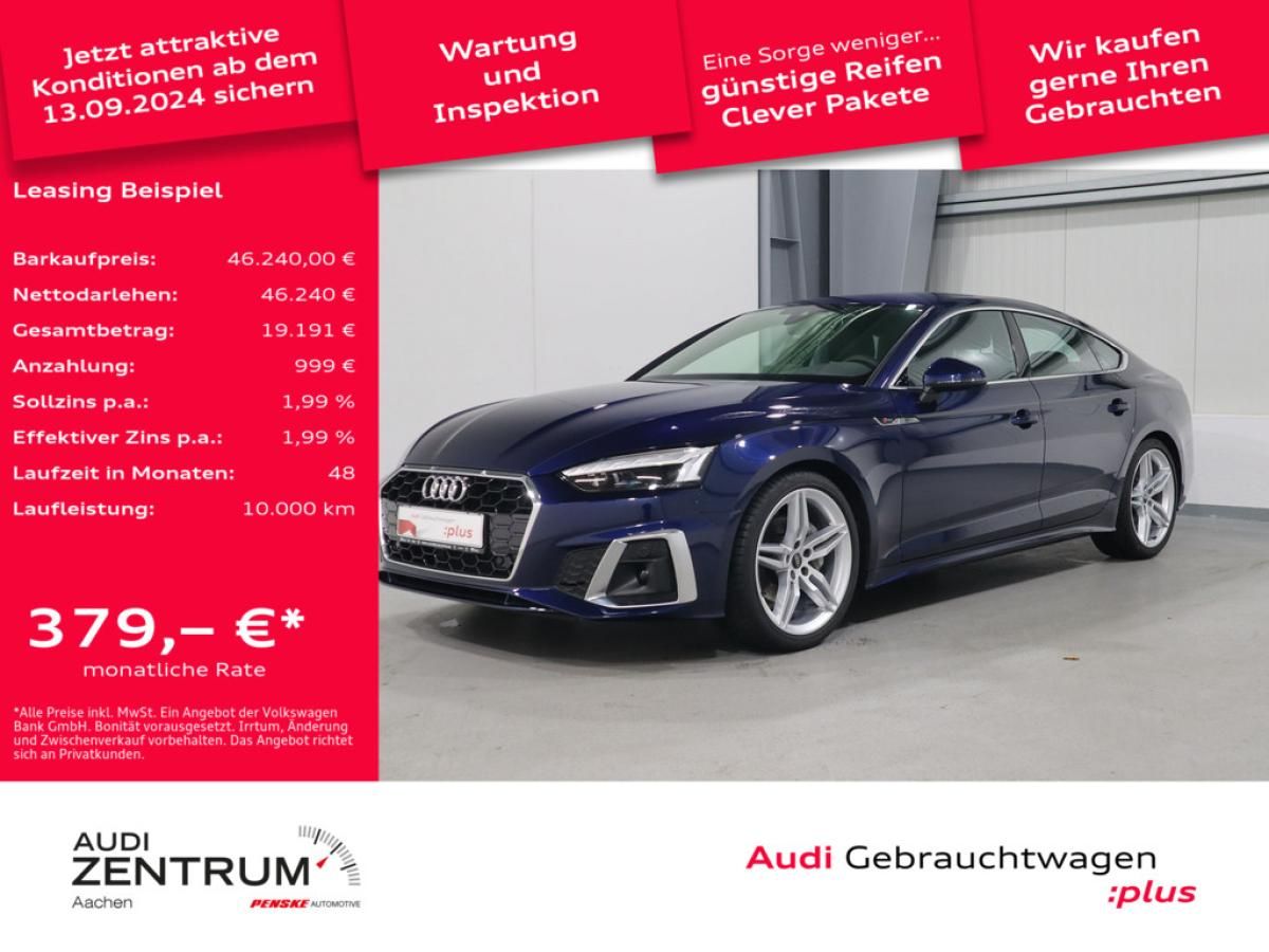 Audi A5 Sportback 40 TDI S line*Navi*Matrix*R-Kamera Leasing