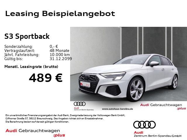 Audi S3 Sportback *MATRIX*B&O*Opt.-Schwarz+*NAV+* Leasing