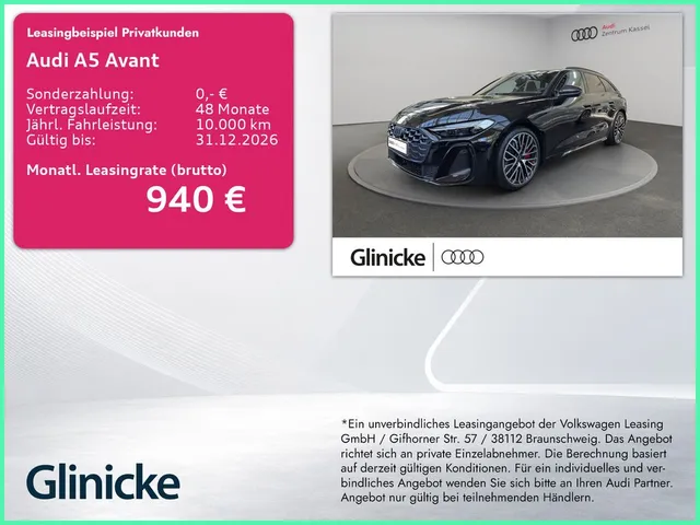 Audi A5 Avant e-hybrid qu. S line Matrix B&O HuD AHK