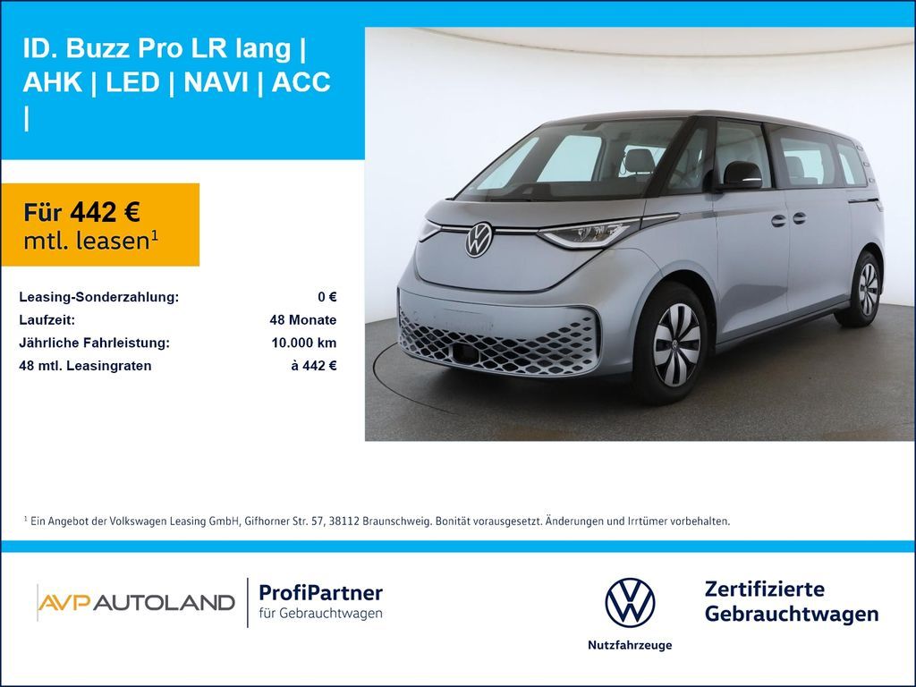 Volkswagen ID. Buzz Pro LR lang | AHK | LED | NAVI | ACC | Leasing