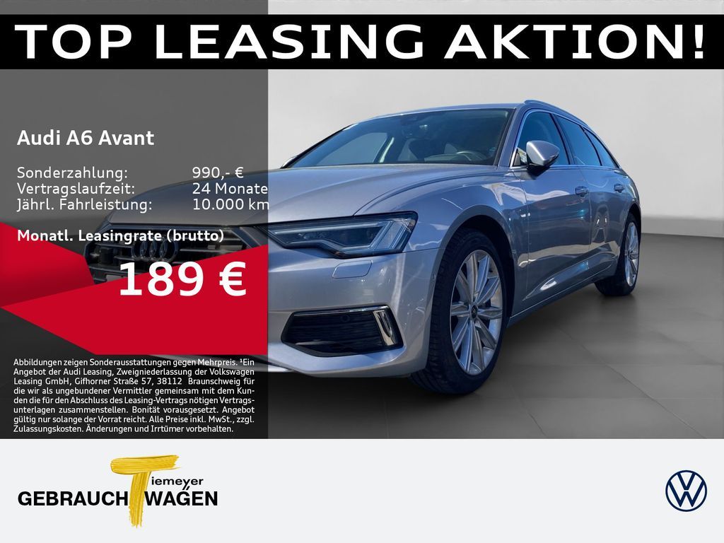 Audi A6 Avant 45 TFSI Q DESIGN MATRIX LEDER KAMERA AH Leasing