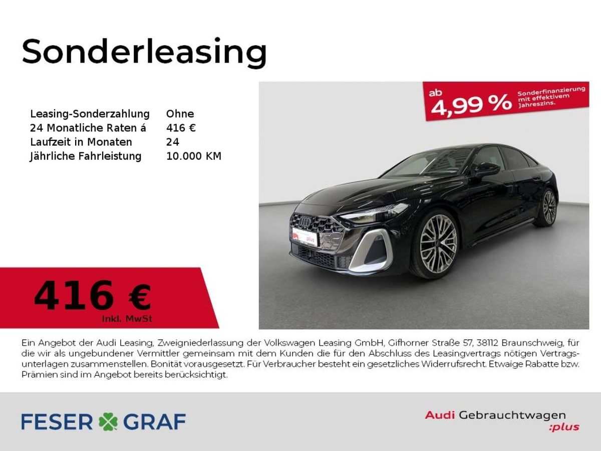 Audi A5 Limousine TDI quattro S line B&O Stdhz. AHK Leasing