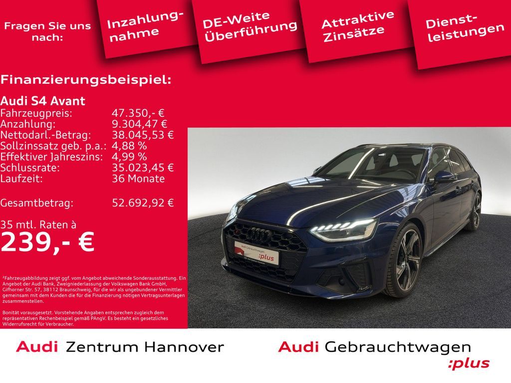 Audi S4 Avant 3.0 TDI quattro Pano B&O Kamera Navi Leasing