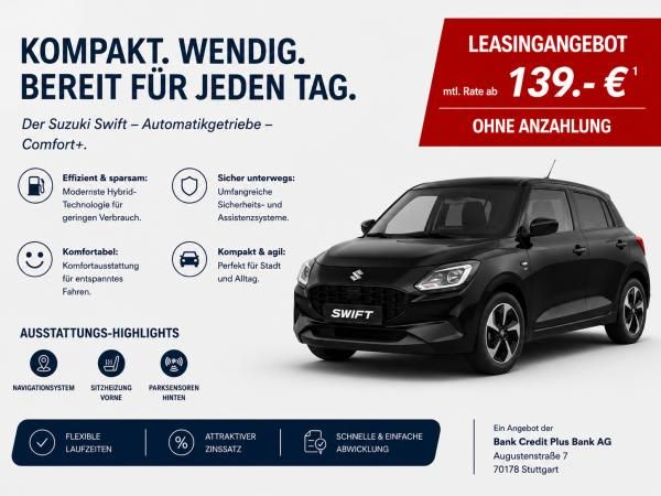 Suzuki Swift ❗❗ SWIFT COMFORT+ CVT HYBRID **Sonderleasing** ❗❗ Leasing