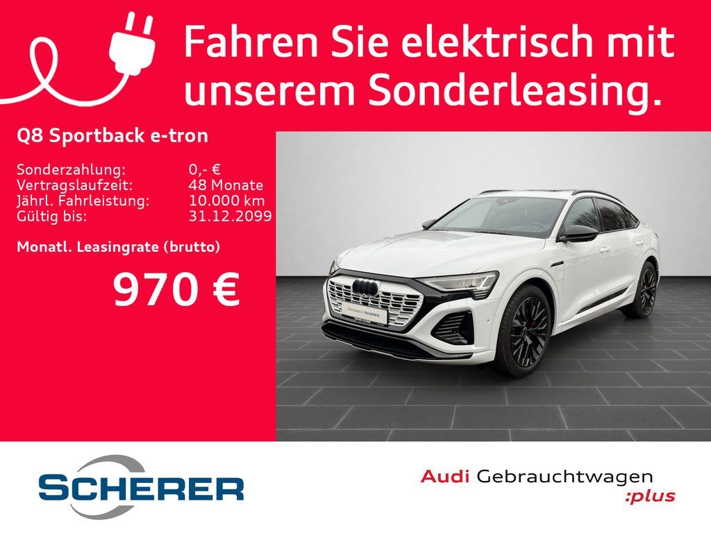 Audi Q8 e-tron Sportback 55 quattro S line NAVI B&O A Leasing