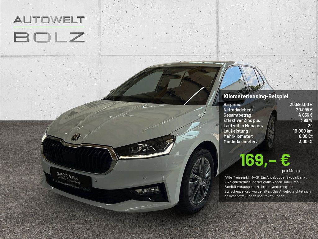 Skoda Fabia 1.0 TSI Tour PDC SHZ KAMERA ACC LED NAVI Leasing