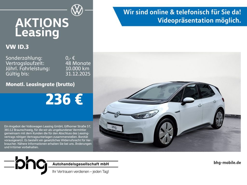 Volkswagen ID.3 Performance Upgrade Pure Navi connect LED F Leasing
