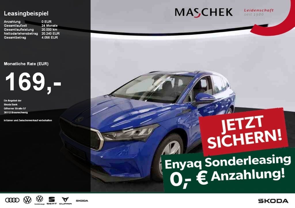 Skoda Enyaq 50 Sonderleasing ohne zzgl Kosten! AUT LED Leasing