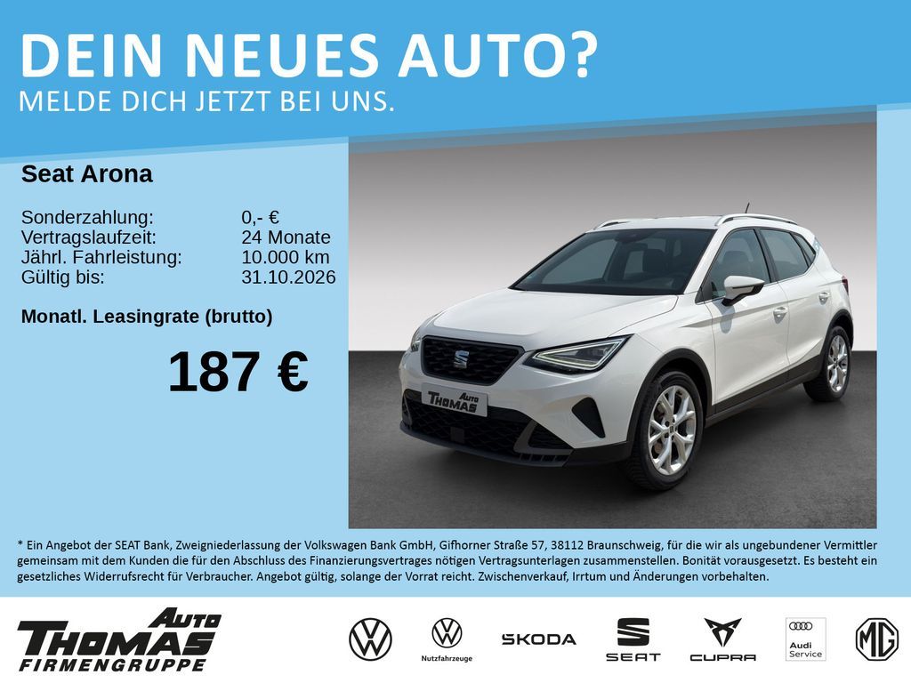 Seat Arona FR 1.0 TSI LED+GRA+NAVI Leasing