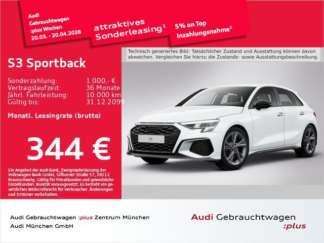 Audi S3 Sportback TFSI S tronic Navi+/Virtual+ Leasing