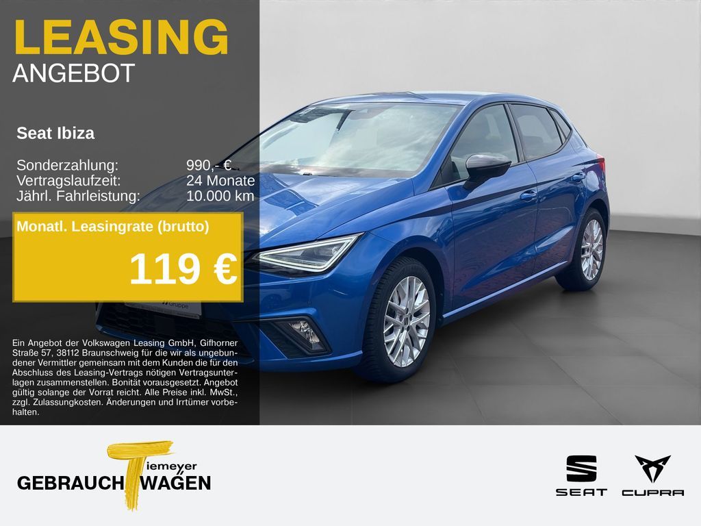 Seat Ibiza 1.5 TSI DSG FR NAVI LED KEYLESS Leasing