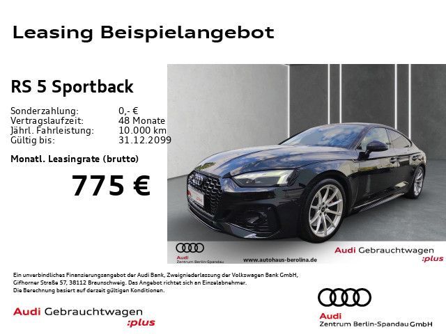Audi RS 5 Sportback tiptr. *NAV+*B&O*ACC*R-CAM* Leasing