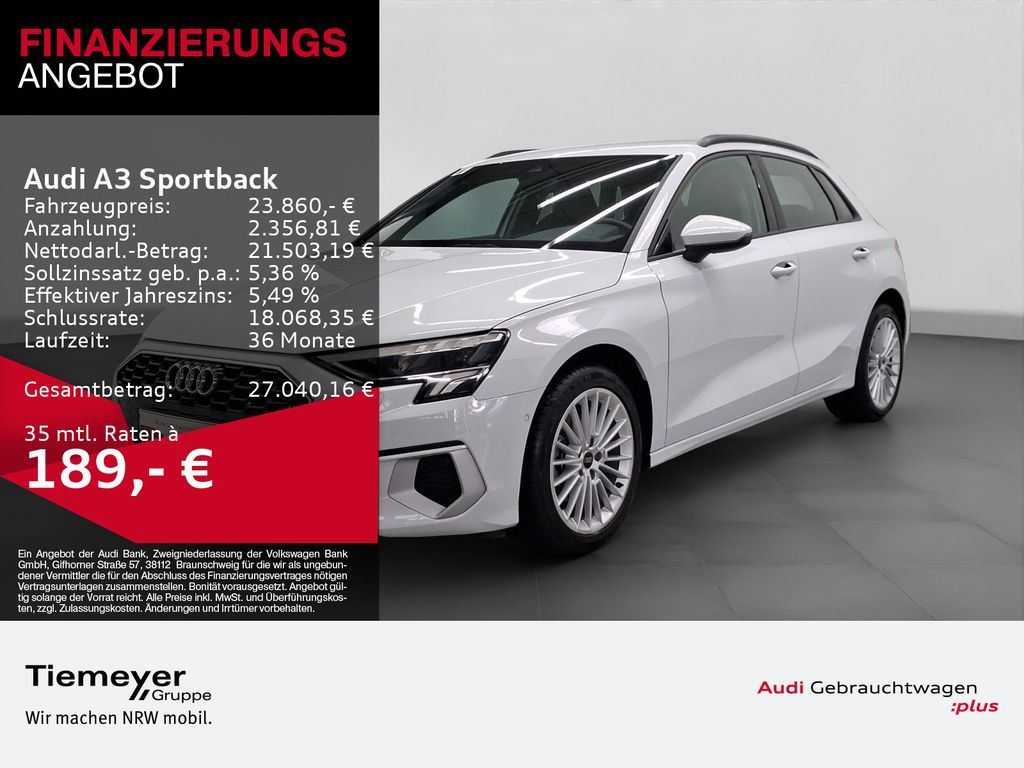 Audi A3 Sportback 30 TDI LED SPORTSITZE NAVI SMART-IN Leasing