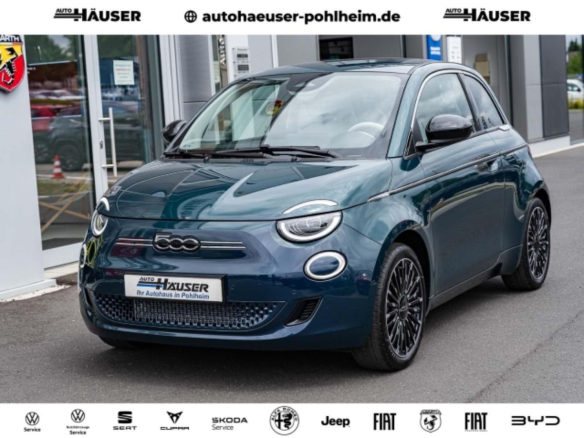 Fiat 500e La Prima 42 kWh SOFORT NAVI KAMERA TEMPOMAT LED SITZHZG PDC Leasing