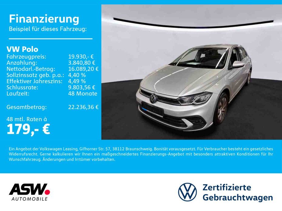 Volkswagen Polo Life 1.0 TSI DSG LED Navi PDC SHZ Leasing