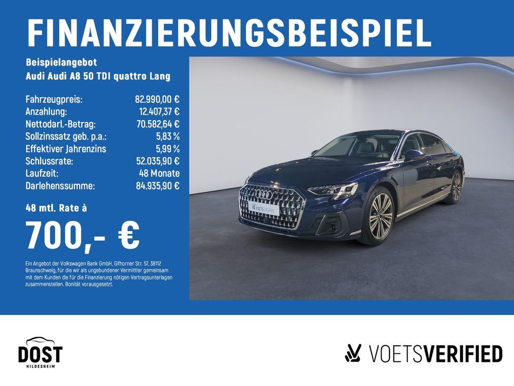 Audi A8 50 TDI quattro Lang HuD+MATRIX LED+STHZG Leasing