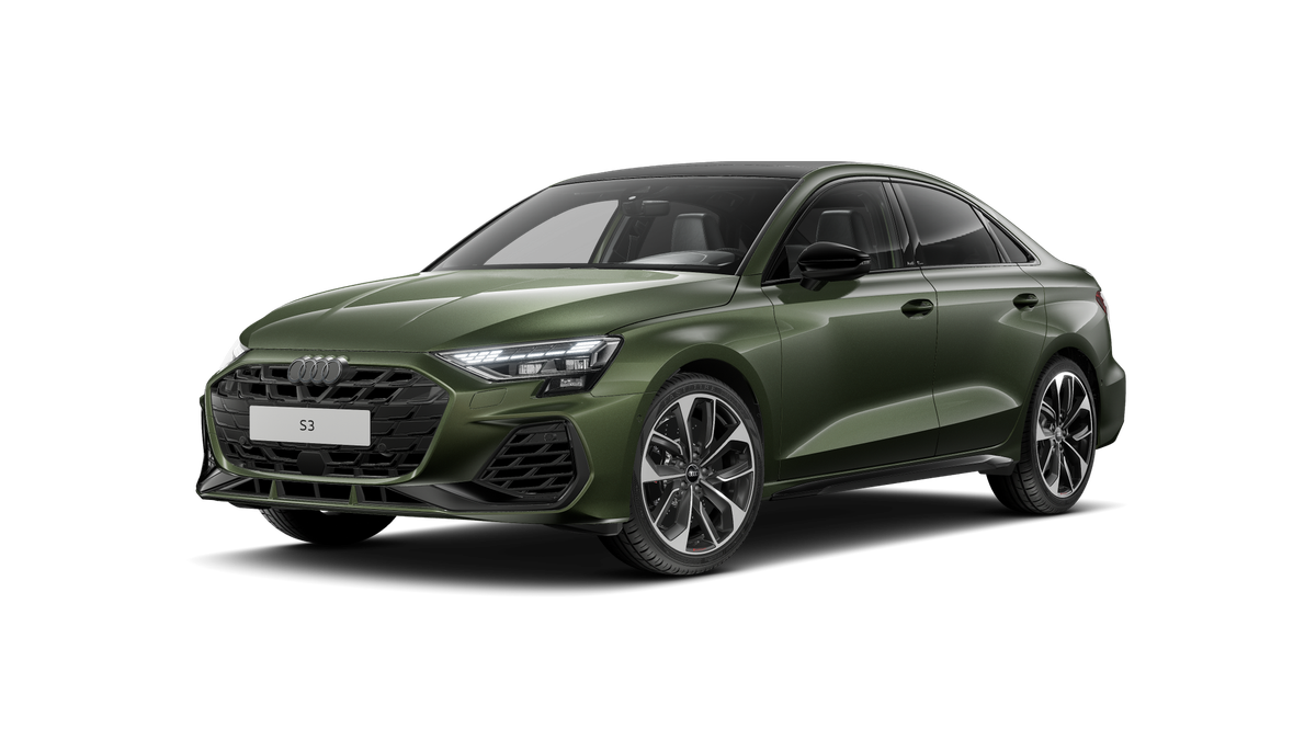 Audi S3 2025 Distriktgrün Metallic Akrapovic Leasingübernahme