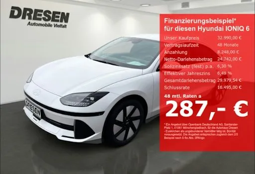 Hyundai Ioniq-6 77,4kWh 168kW Dynamiq 4dr