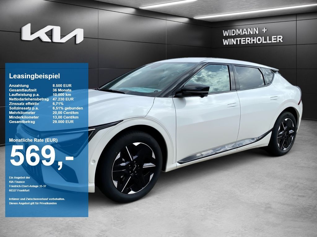 Kia EV6 PE GTL 84 AWD WP ASS+ SD 2xKlima Bel.Sitz HU Leasing