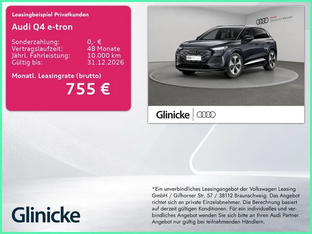 Audi Q4 e-tron perf. S line LED+ SONOS AHK HuD Tech+