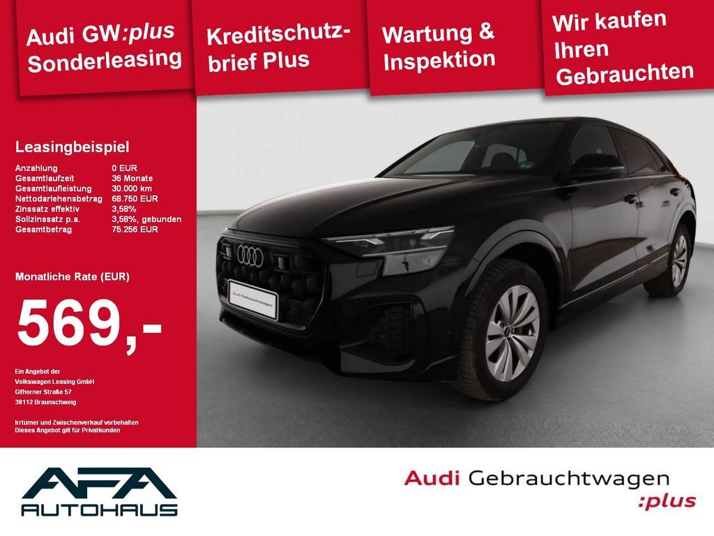 Audi Q8 45 TDI qu. tiptr. Luft*AHK*Matrix*Opt.Schwarz Leasing