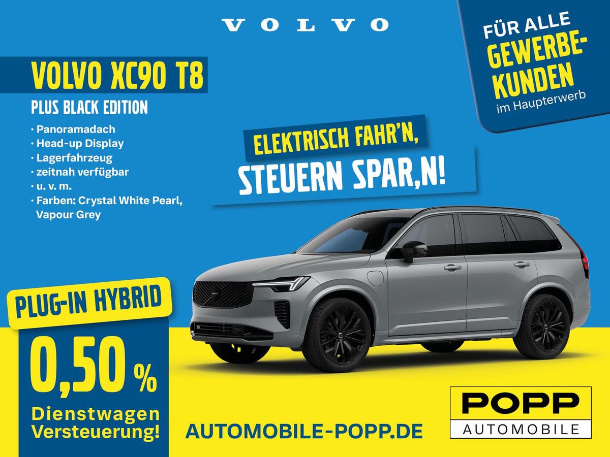 Volvo XC90 T8 Plus Black Edition / 0,5% Dienstwagenversteuerung Leasing