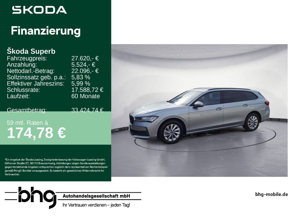Skoda Superb Combi 1.5TSI mHEV DSG Essence *ACC*NAVI*L Leasing