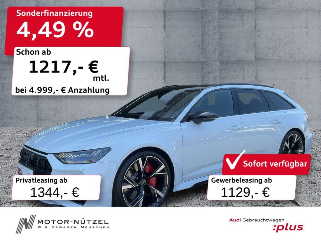 Audi RS6 Avant TFSI QU LASER+HuD+B&O+PANO+DRC+280km/h Leasing