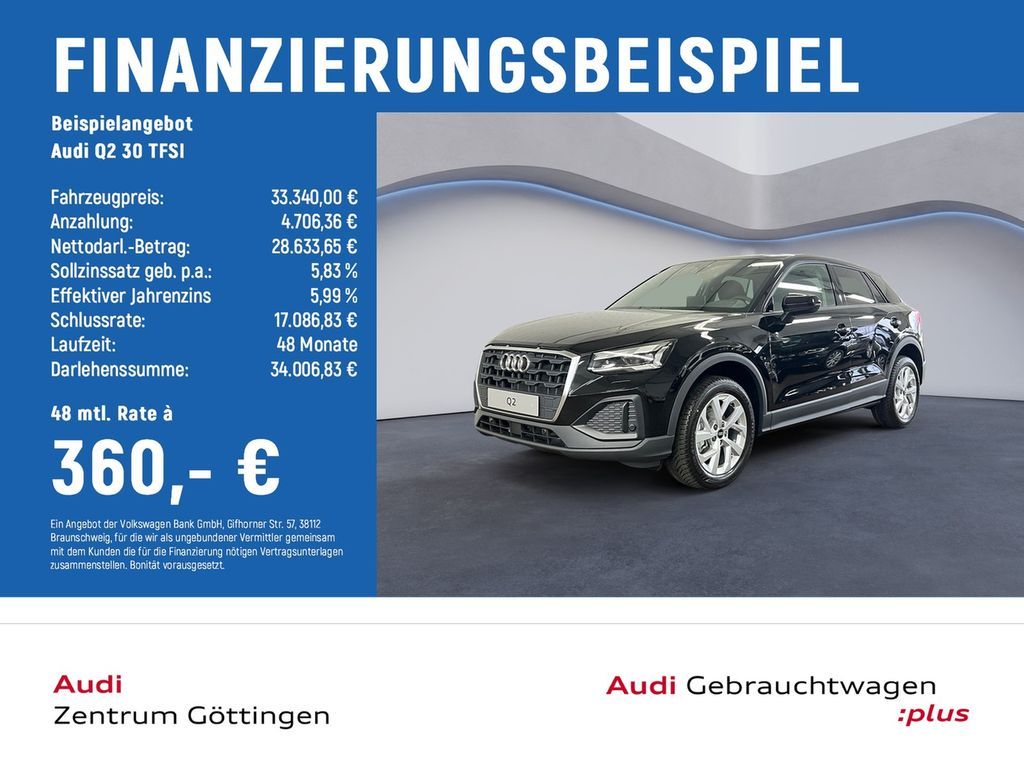 Audi Q2 30 TFSI MATRIX+SMARTP.INTERF+ALLSeasonReifen Leasing