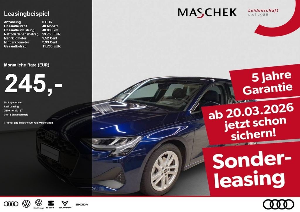 Audi A3 Sportback 30 TFSI S tronic HUD R-Cam Sonos Na Leasing