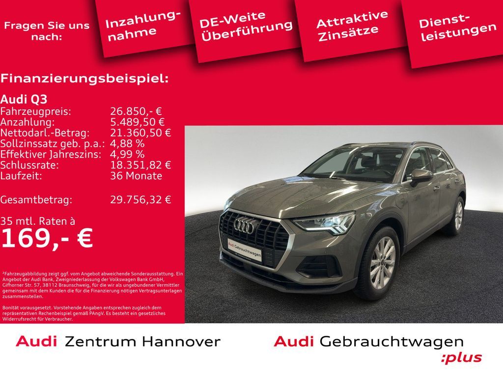 Audi Q3 45 1.4 TFSI e LED APS vorn + hinten Leasing