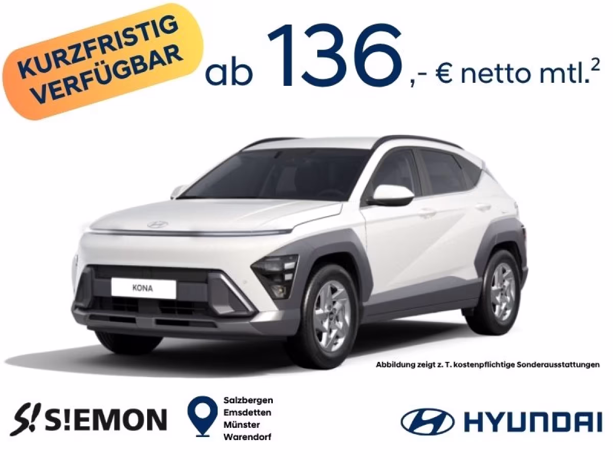 Hyundai Hyundai KONA Elektro Select 49 kWh | Modelljahr 2026 | Sofort erhältlich Leasing
