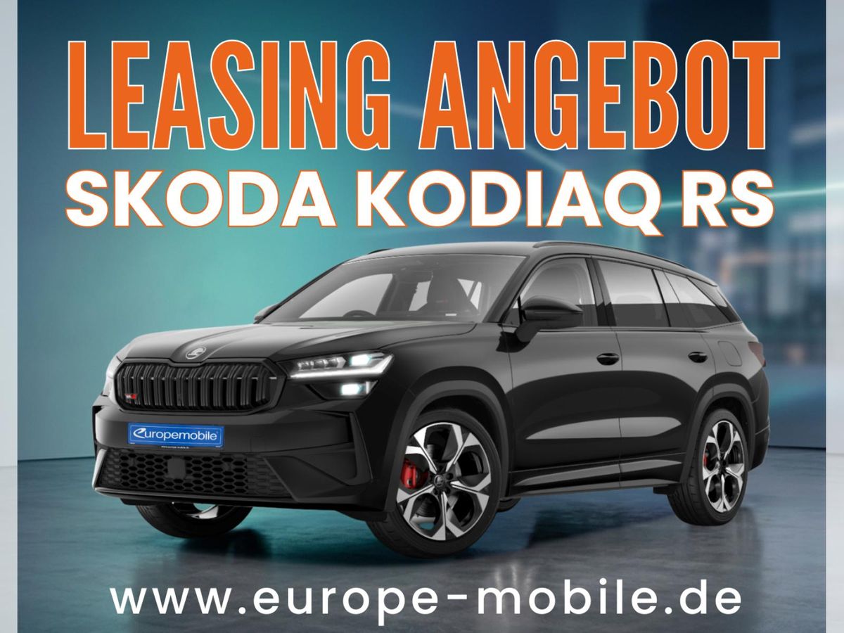 Skoda Kodiaq RS 2.0 TSI 195kW DSG 4x4 2026 (UVP 68.576€/KW20/26) MATRIX/PANO/AHK/SUITE/5J.GARAN./UVM. Leasing