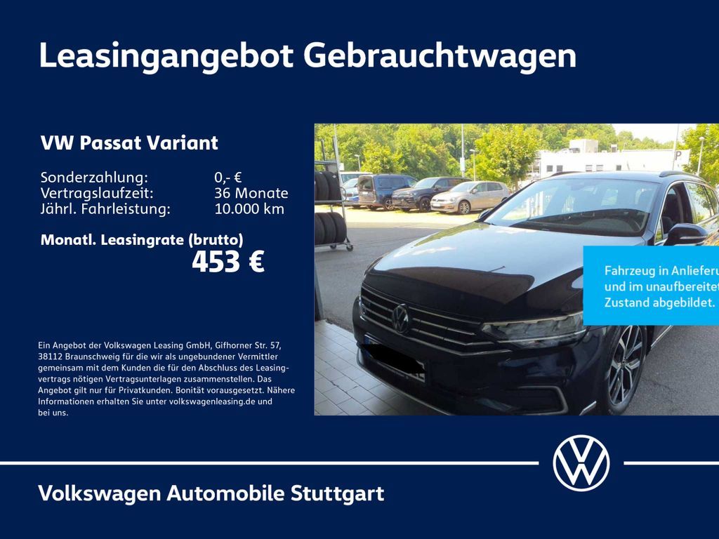 Volkswagen Passat Variant GTE 1.4 TSI DSG Navi Kamera AHK Leasing