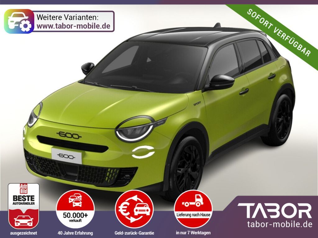 Fiat 600 Hybrid Sport Nav SHZ ACC Kam Keyl PDC PrivG Leasing