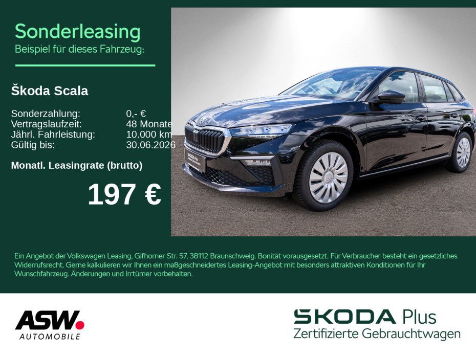 Skoda Scala Essence 1.0 TSI DSG LED PDC SHZ AHK Vorb. Leasing