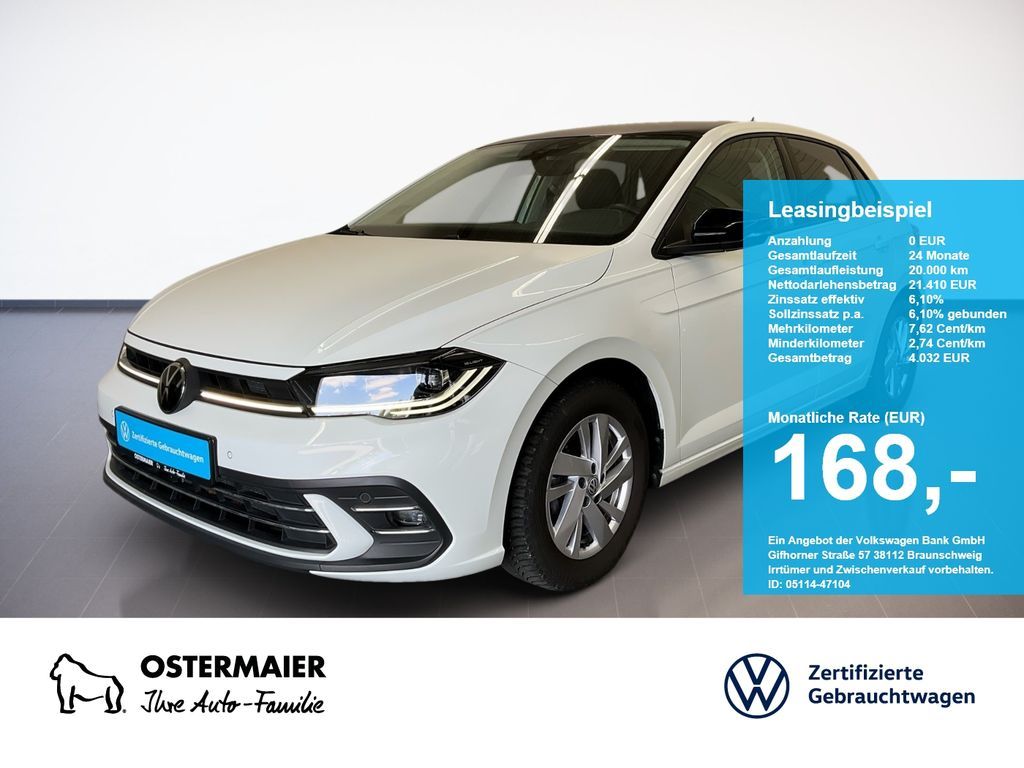 Volkswagen Polo STYLE 1.0TSI 95PS DSG ACC.5J-G.KAMERA.NAVI+ Leasing