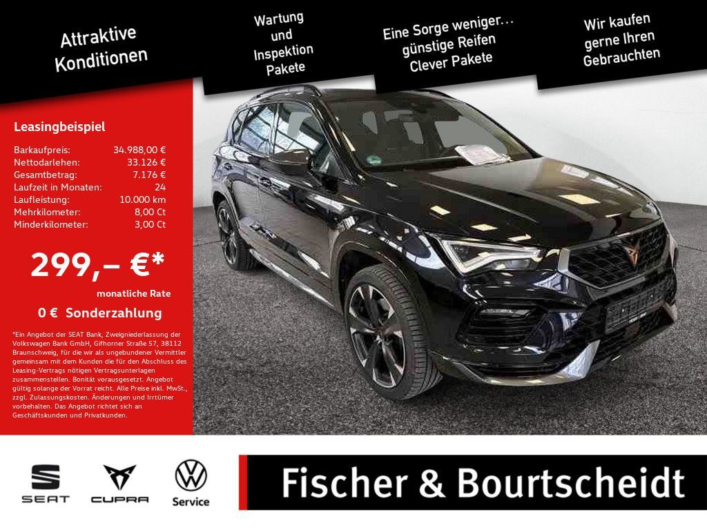 Cupra Ateca 2.0 TSI VZ 4Drive NAVI ACC FACEL. LED 360° Leasing