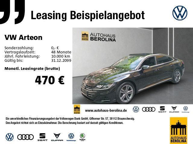 Volkswagen Arteon 2.0 TDI R-Line DSG *PANO*IQ.LIGHT*R-CAM* Leasing