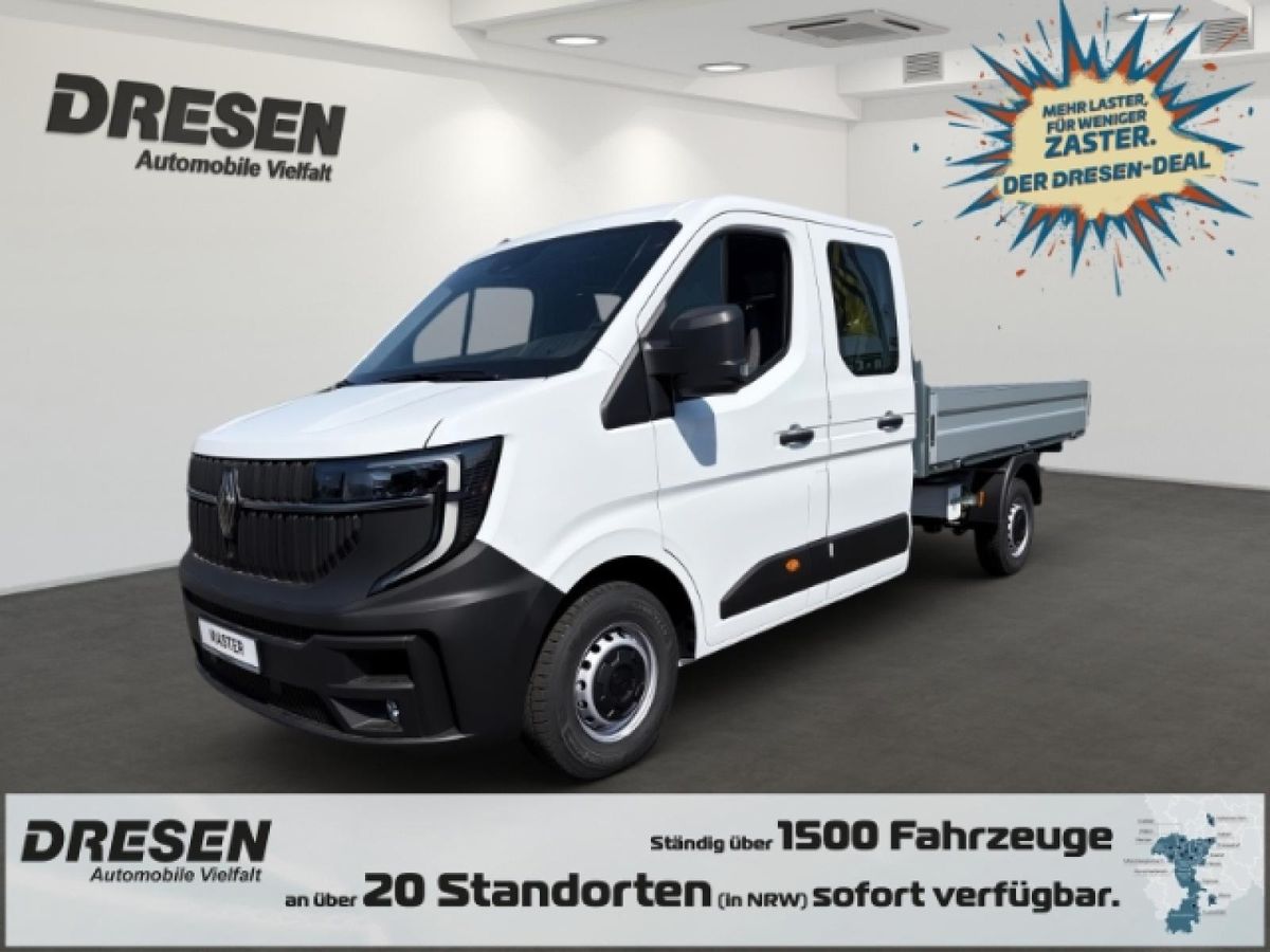 Renault Master 💥SOFORT-Verfügbar💥Pritsche Doka L3H1 3,5t dCi 150 *GjR,KLIMA,PDC* Leasing