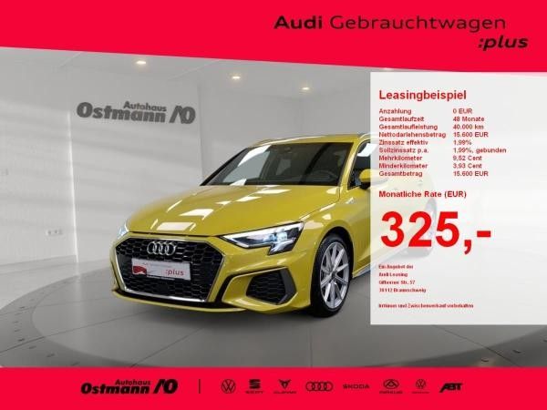 Audi A3 Sportback 30 TDI S-Line AHK ACC 18 CarPlay Leasing