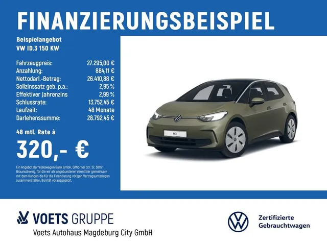 Volkswagen ID.3  150 KW Pro CLIMATRONIC+ACC+DAB