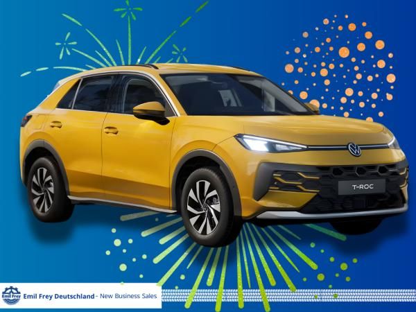 Volkswagen T-Roc 1.5 eTSI DSG Life „Nur 179 €. Nur jetzt. Nur Emil Frey.