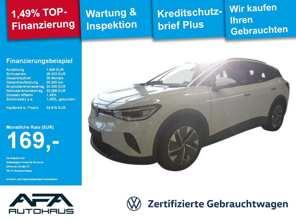 Volkswagen ID.4 Pro 82kWh Navi*LED*ACC*SHZ*APP*Wärmepumpe Leasing