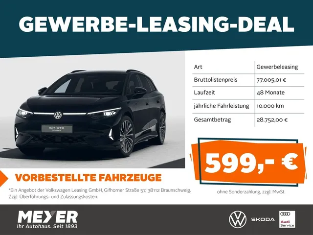 Volkswagen ID.7 GTX Tourer 4MOTION *Navi, AHK, Winterräder,